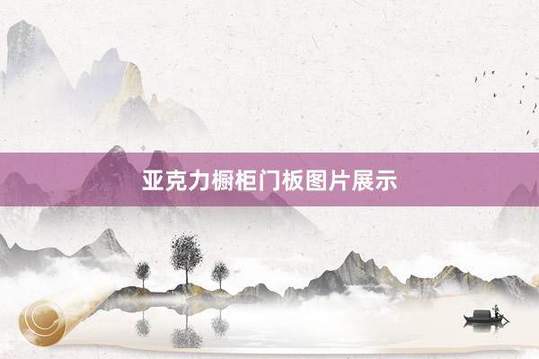 亚克力橱柜门板图片展示